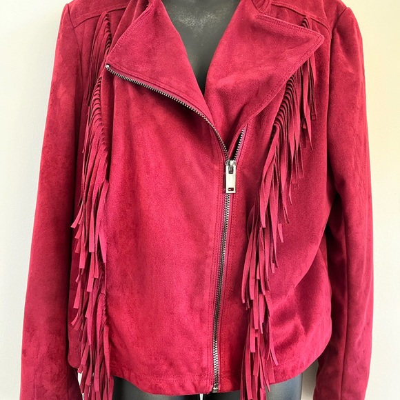 Get the look! Black Rivet Crandberry Suede Moto Jacket - Picture 5 of 7